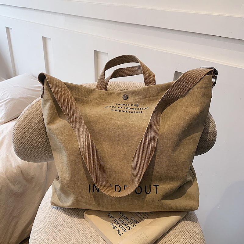 Canvas Letters Tote Bag lifestyle