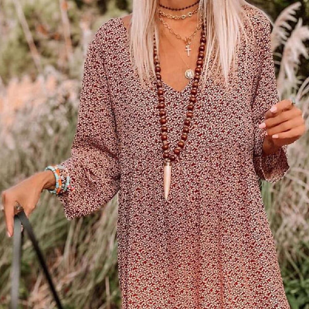 Floral Loose Dress Image 3
