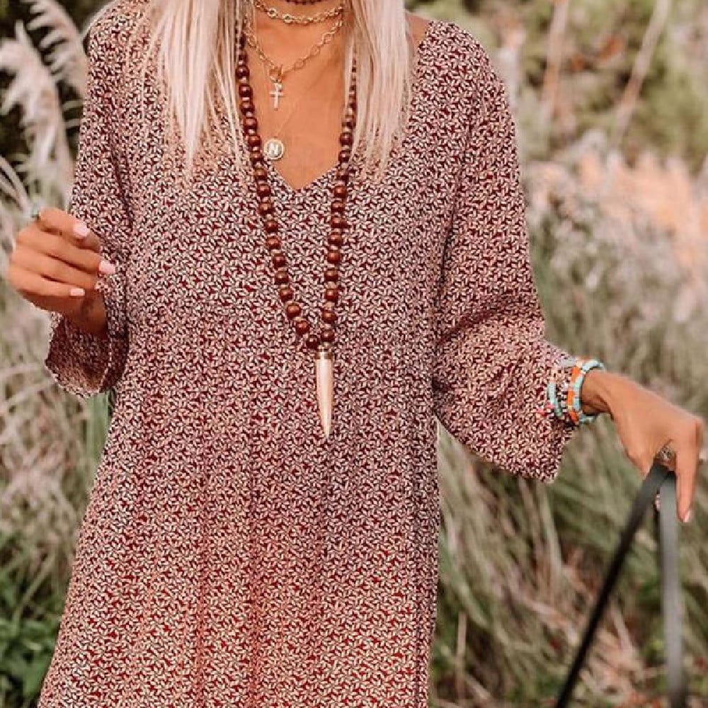 Floral Loose Dress Image 2