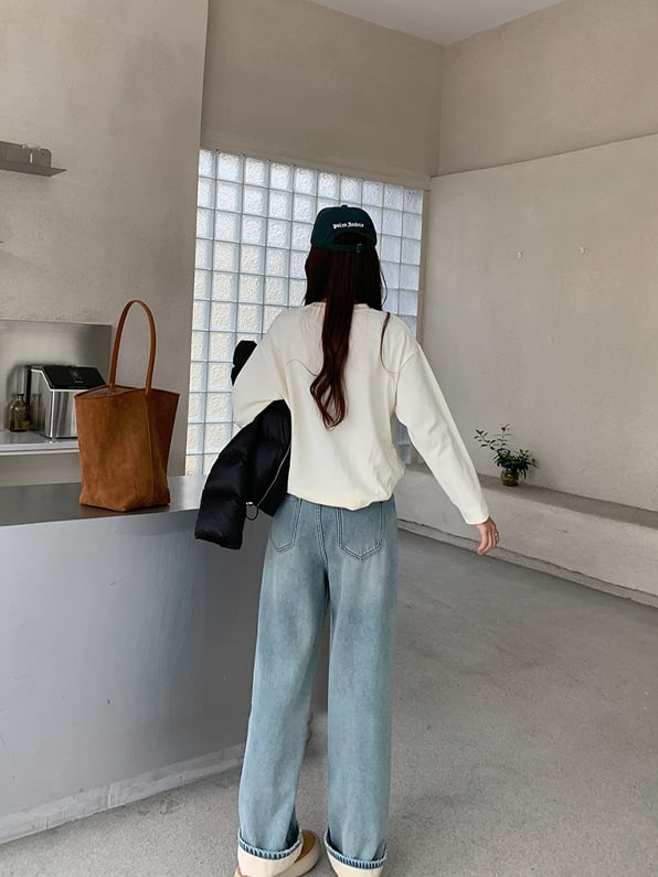 Retro Blaue Hose Bild 8