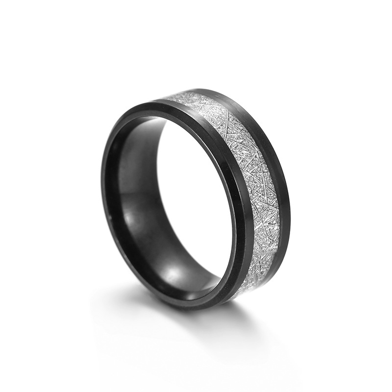 Men's Titanium Steel Mist Pine Ring 2