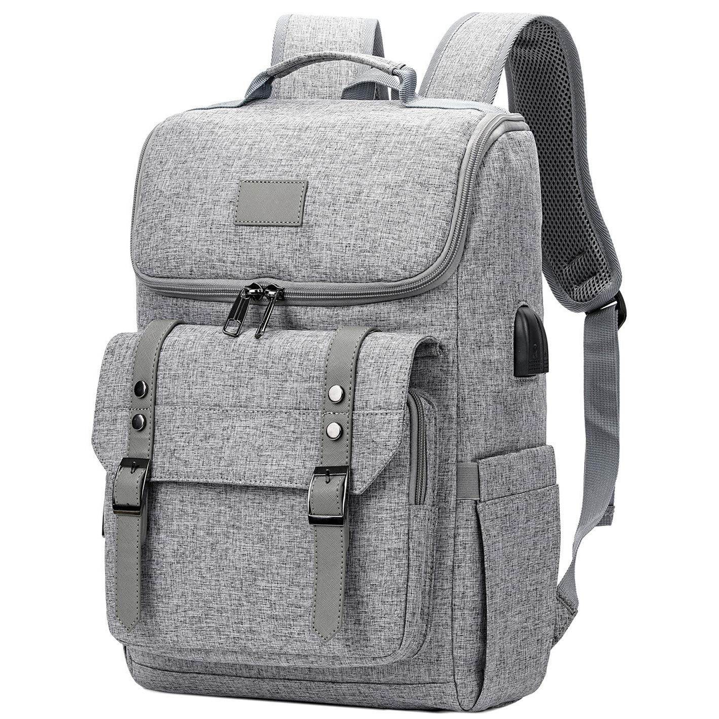 Men's Backpack Retro Travel Bag USB - Image 5