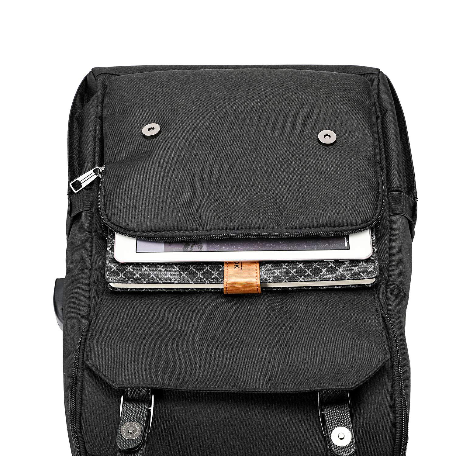 Men's Backpack Retro Travel Bag USB - Image 3