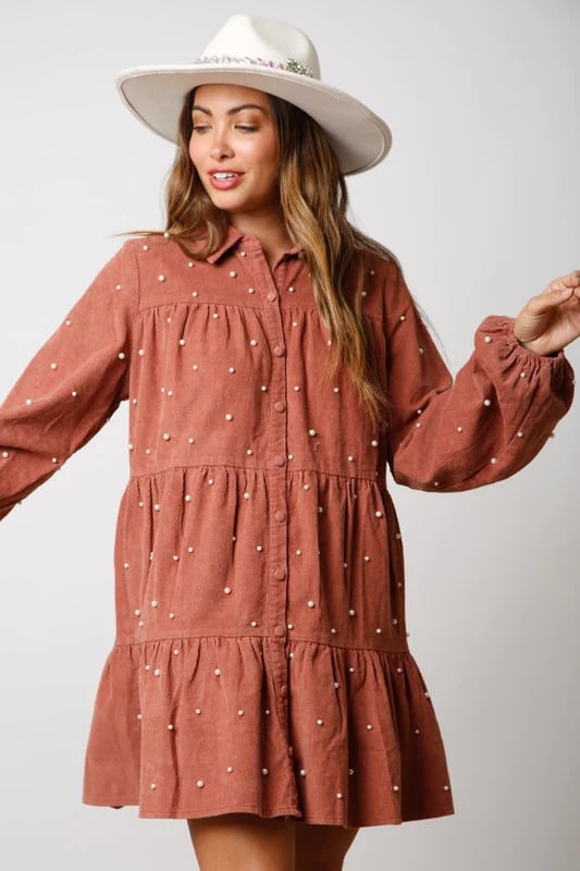 Elegant Shirt Dress Side View