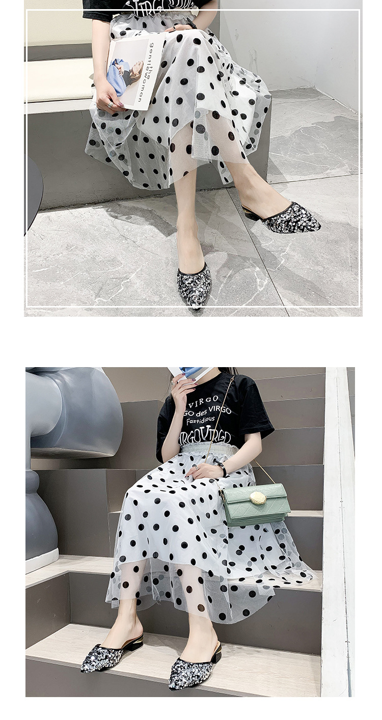 Sequined Half Slippers - Image 8