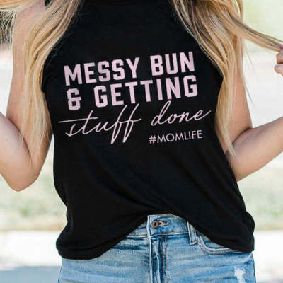 Casual Round Neck Short Sleeves