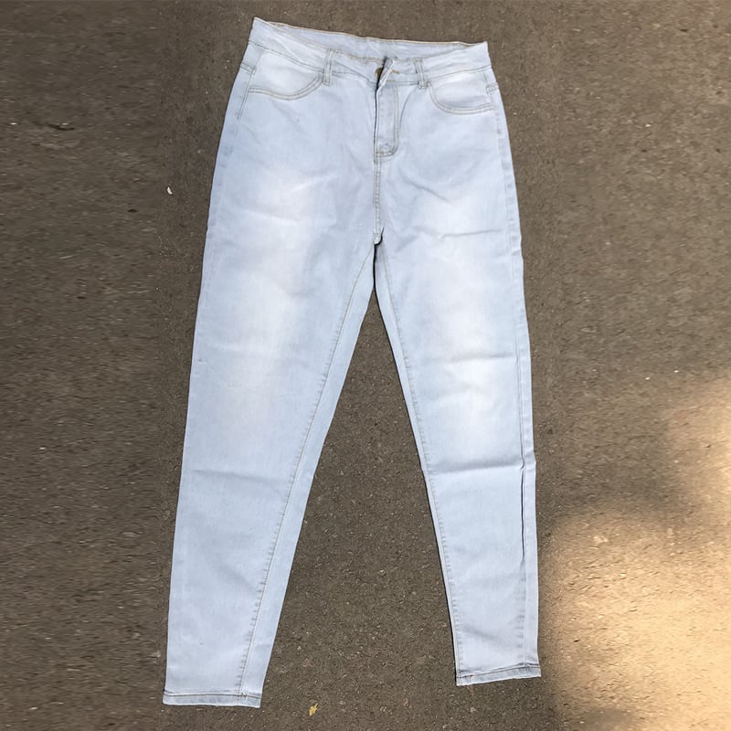 Denim Skinny Pants Image 4