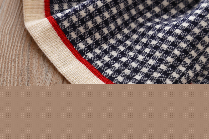 Girls' Plaid Sweater Dress