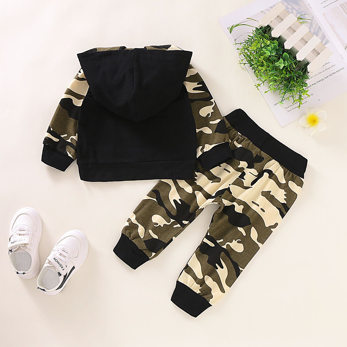 Boys Camouflage Sweater Image 2