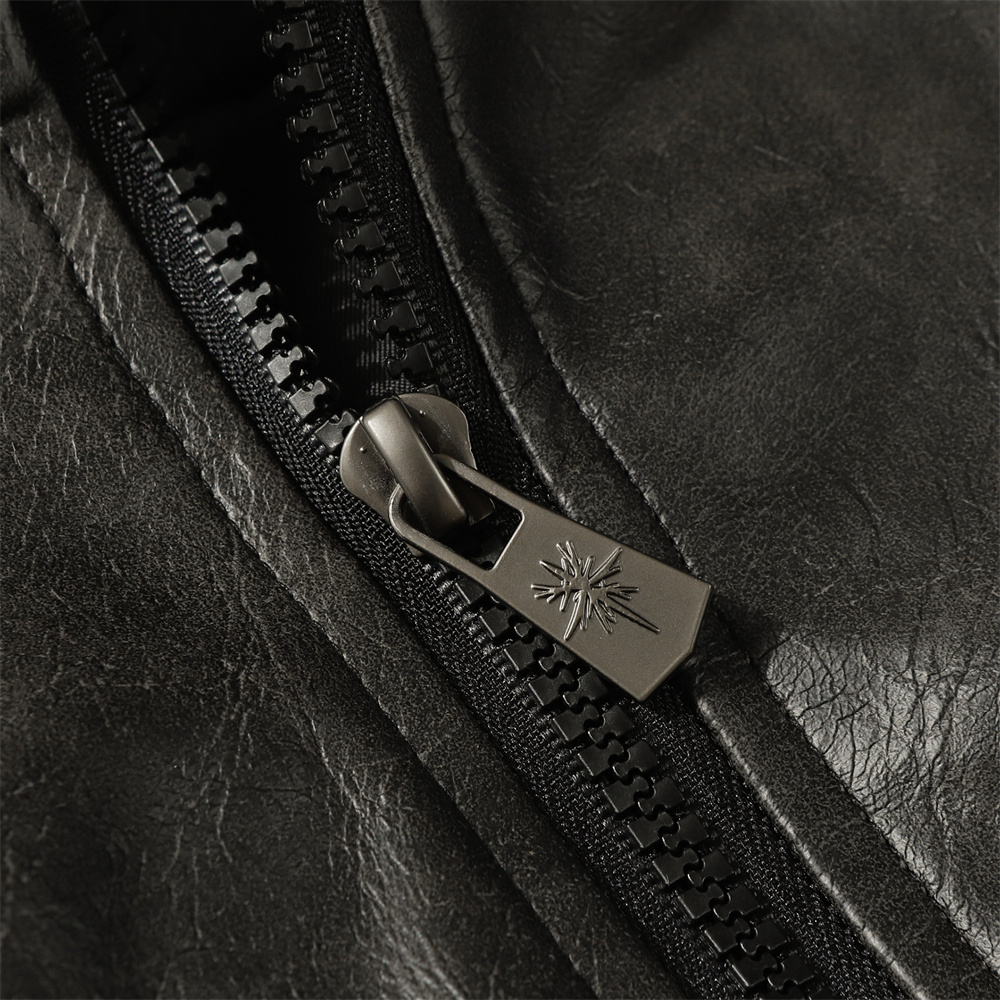 PU Leather Cotton Padded Coat 10