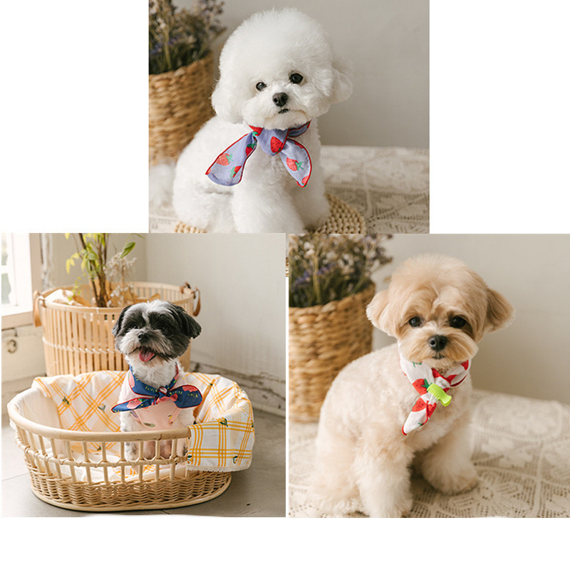 Dog Bib Scarf - Cool Florals