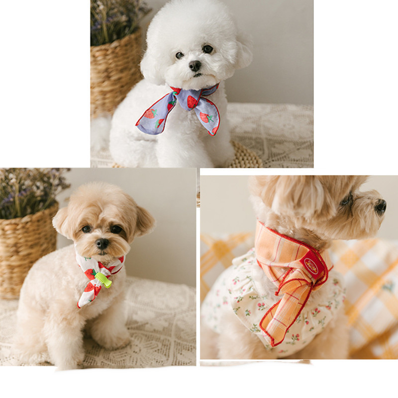 Dog Bib Scarf - Green Floral