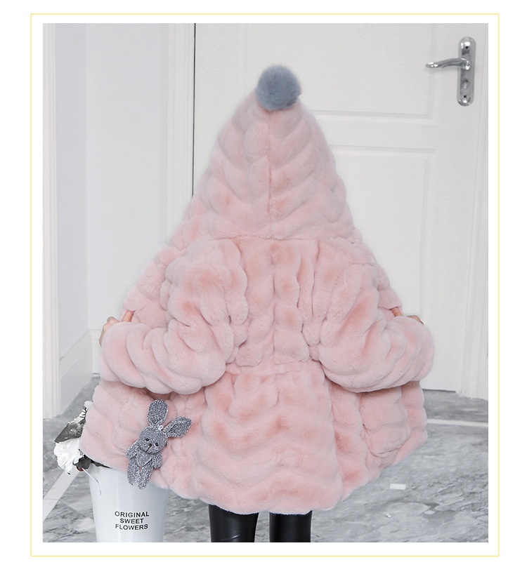Girls' Coat with Hood
