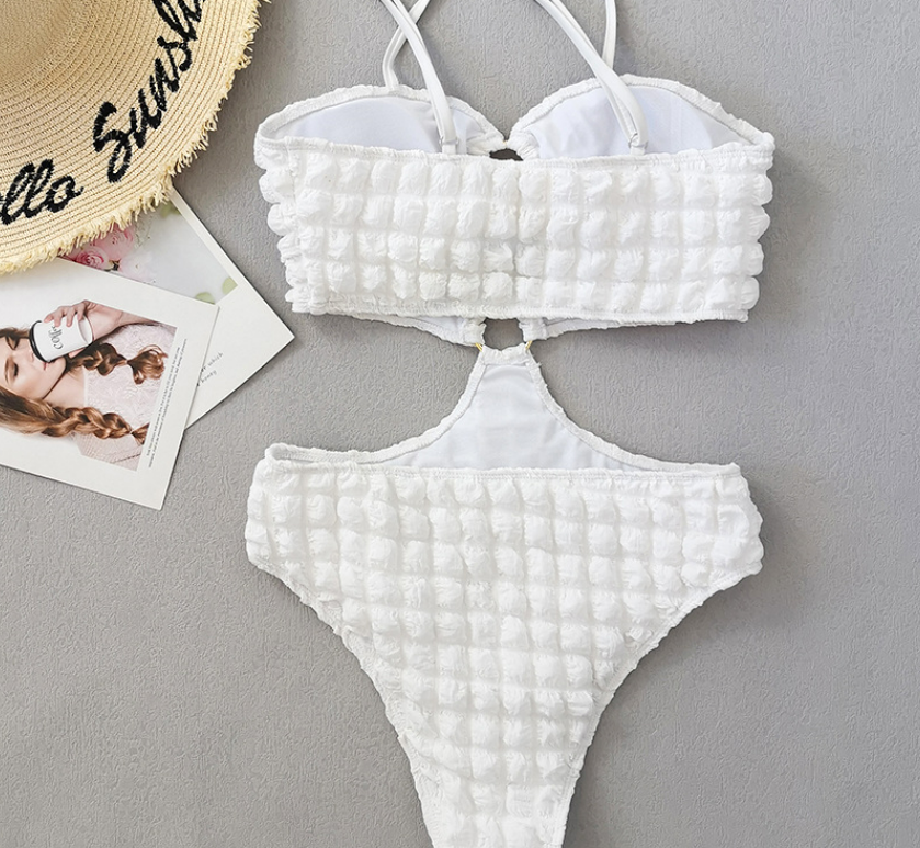 Seersucker Bikini Back View