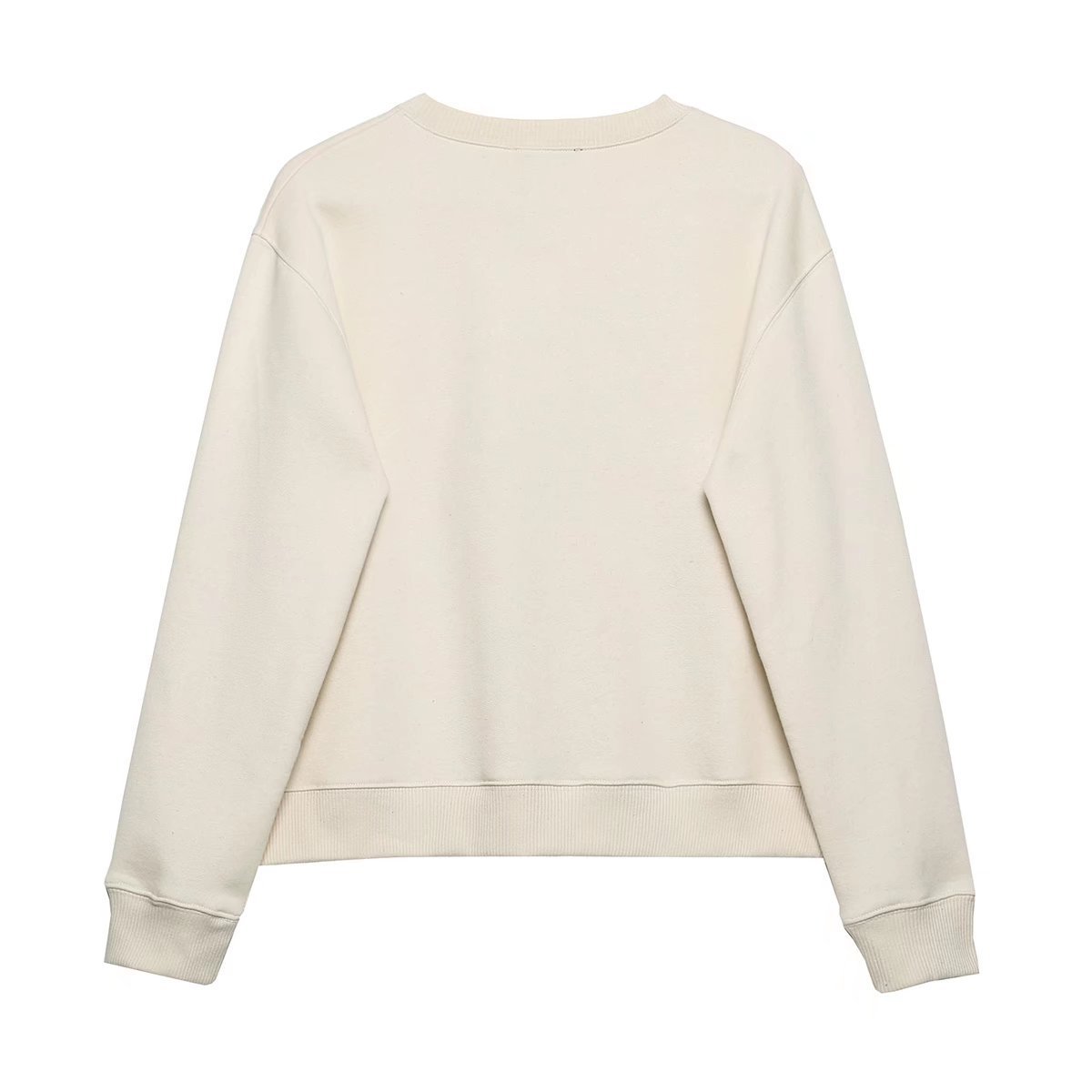 Women's Round Neck Printed Sweater Image 2