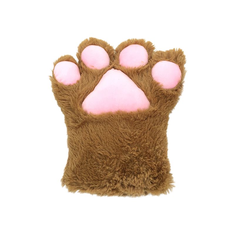 Brown Cat Paw Gloves