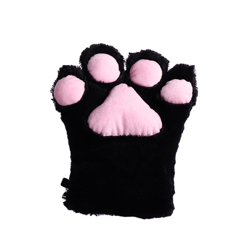 Dark Gray Cat Paw Gloves