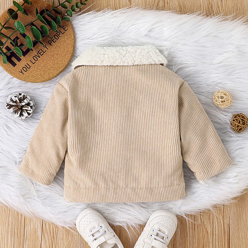 Infant Toddler Winter Fleece Corduroy Coat 6
