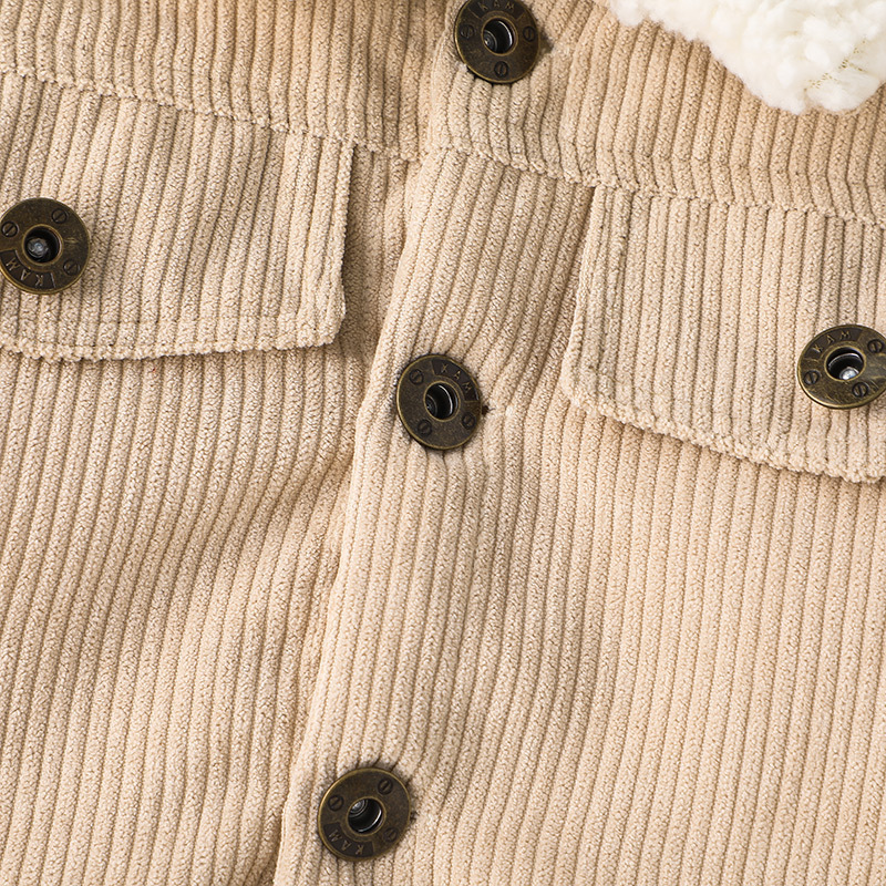 Infant Toddler Winter Fleece Corduroy Coat 3