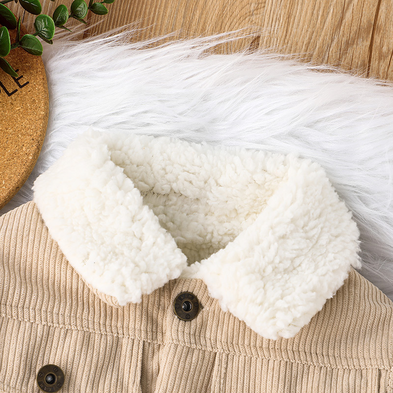 Infant Toddler Winter Fleece Corduroy Coat 2