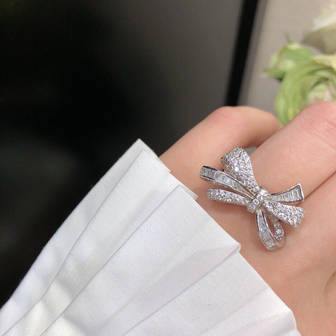 Diamond Bow Ring Image 6