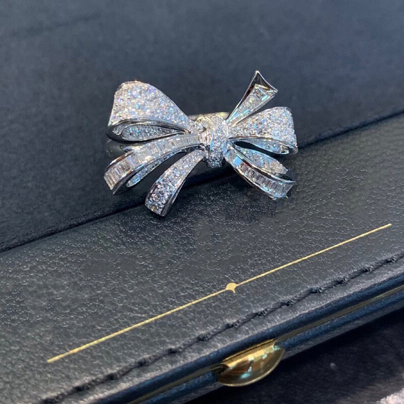 Diamond Bow Ring Image 5