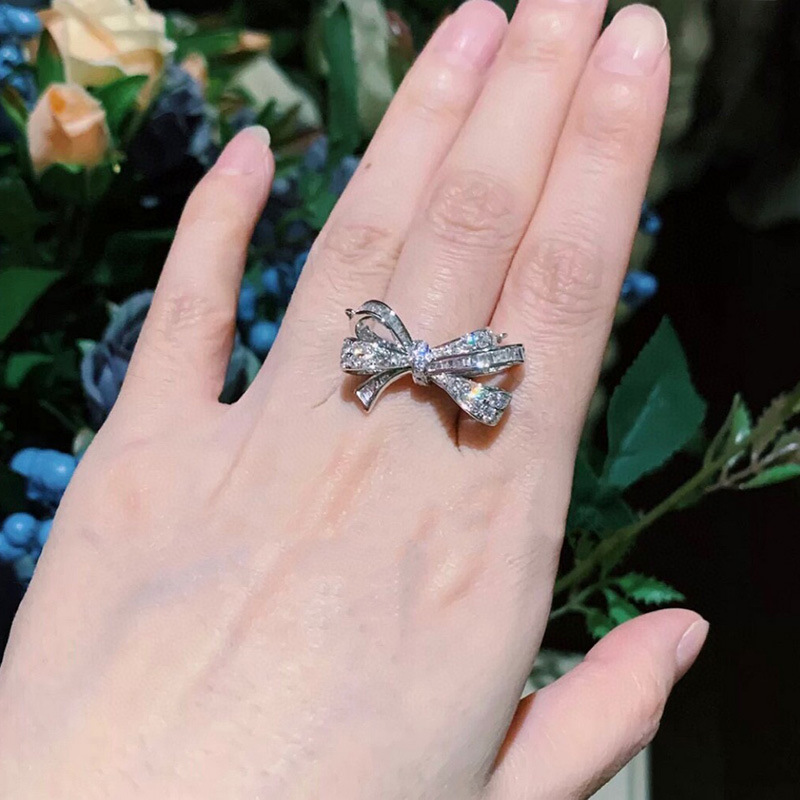 Diamond Bow Ring Image 4