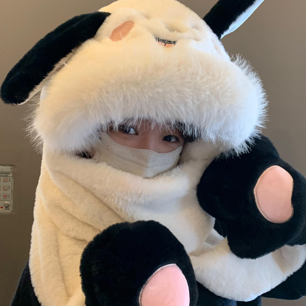 Dog Scarf and Gloves