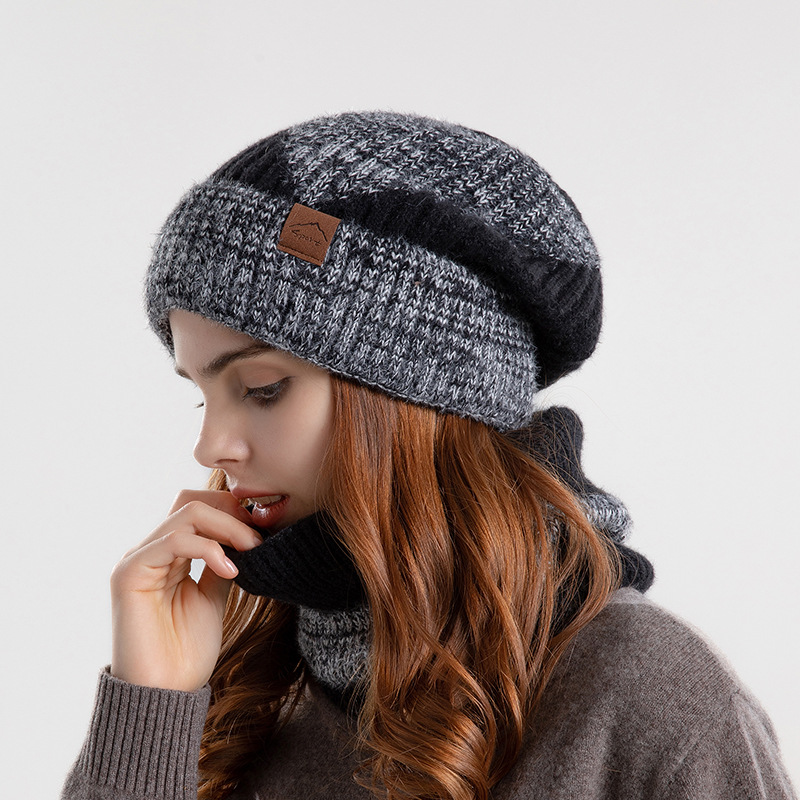 Double Beige Hat