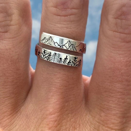 Alpine And Cedar Open Couple Ring Image 1