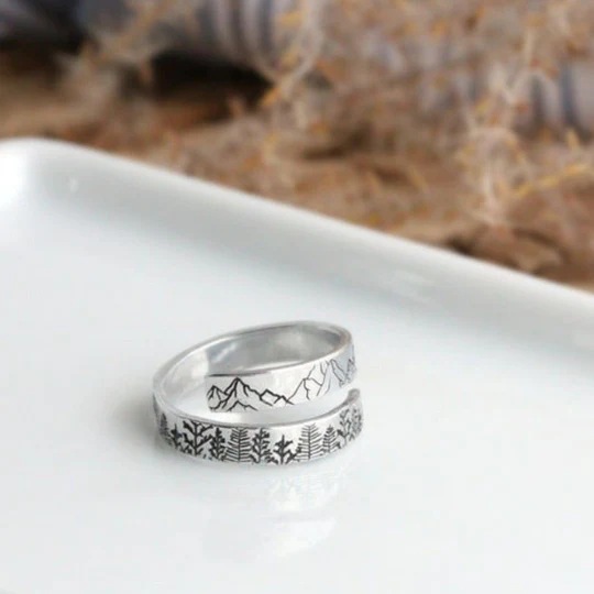 Alpine And Cedar Open Couple Ring Image 2