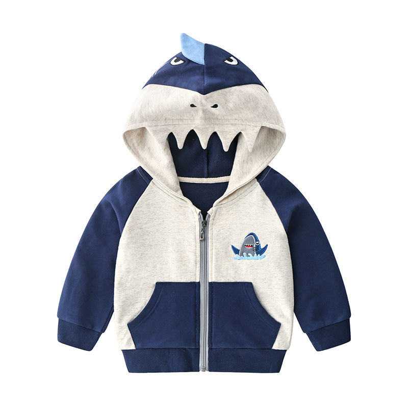 Children's Hooded Cardigan Jacket Red