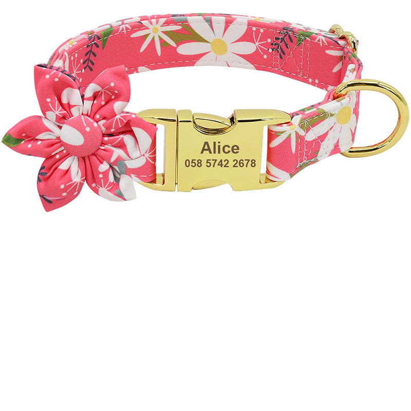 Flower powder collar