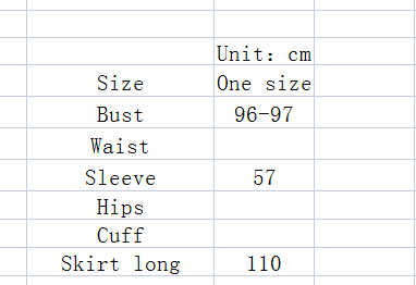 Long Skirt with Puff Sleeves and Ruffles