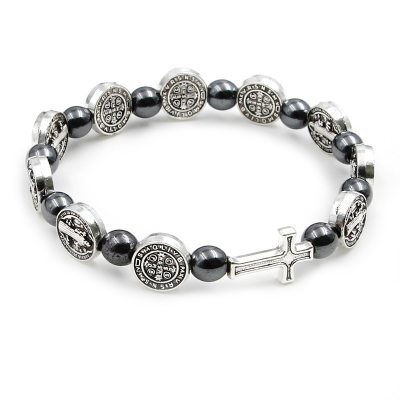 Hematite Rosary Bracelet Image 1