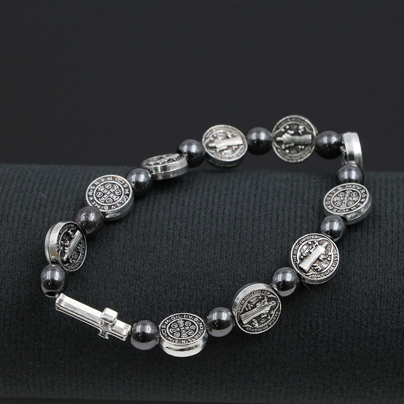 Hematite Rosary Bracelet Image 2