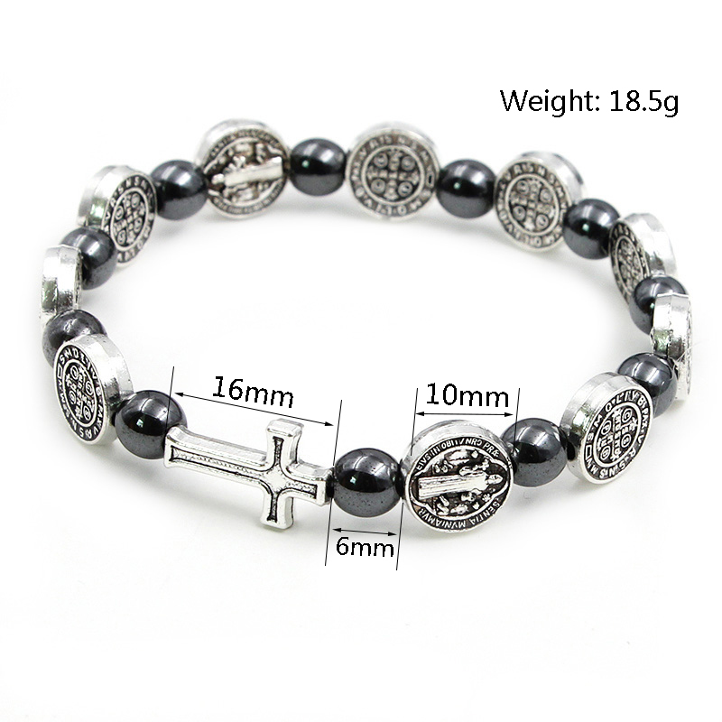 Hematite Rosary Bracelet Image 3
