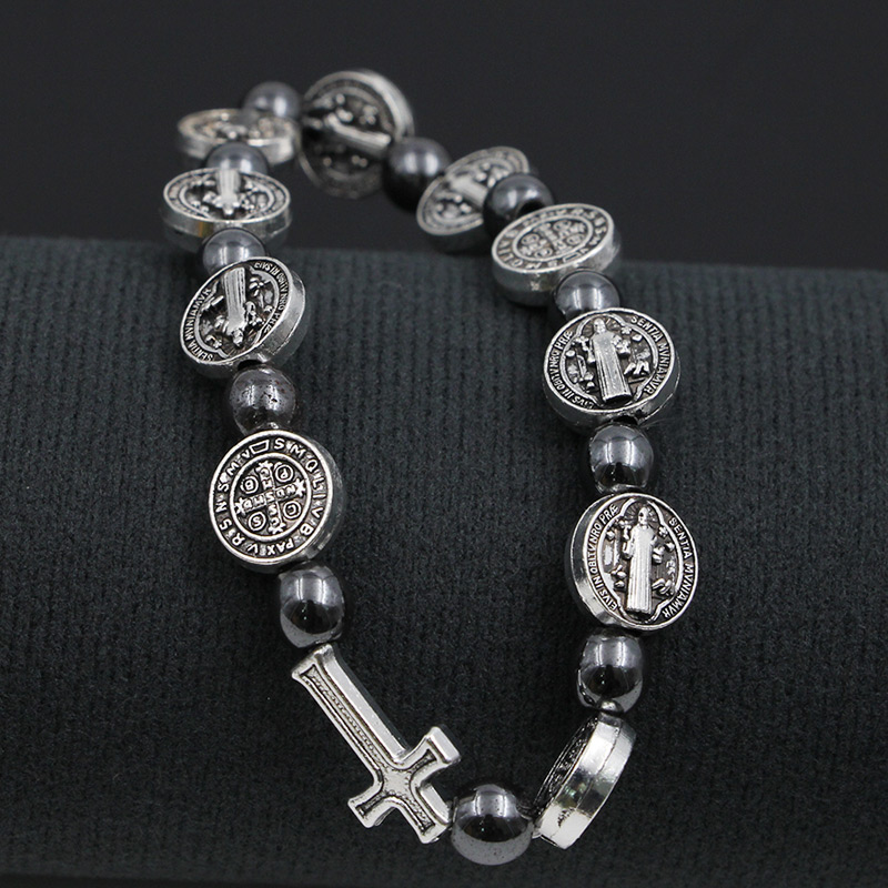 Hematite Rosary Bracelet Image 5
