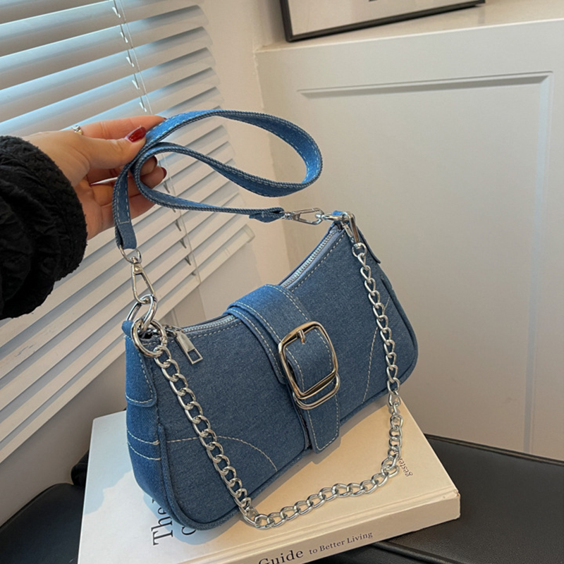 Denim Shoulder Bag Features