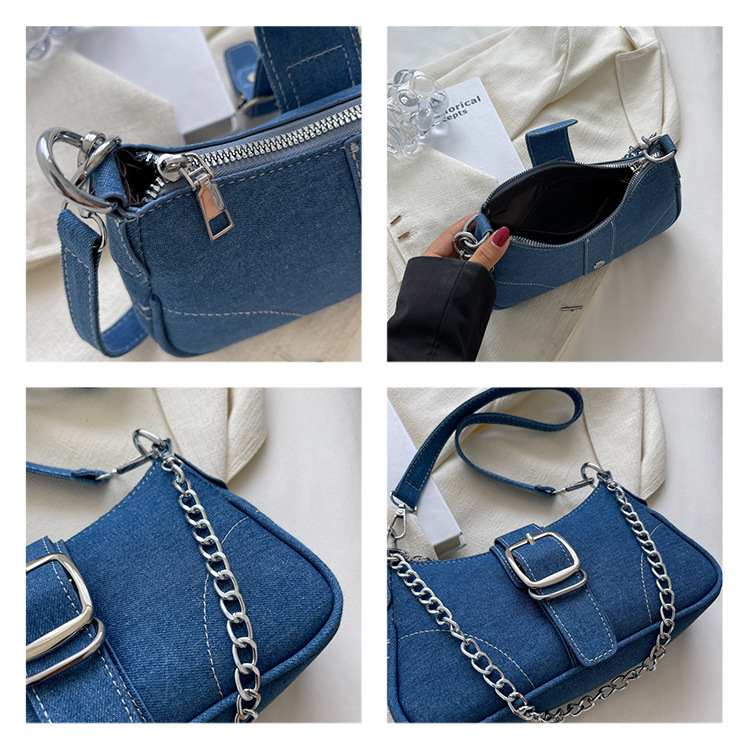 Denim Shoulder Bag in Use