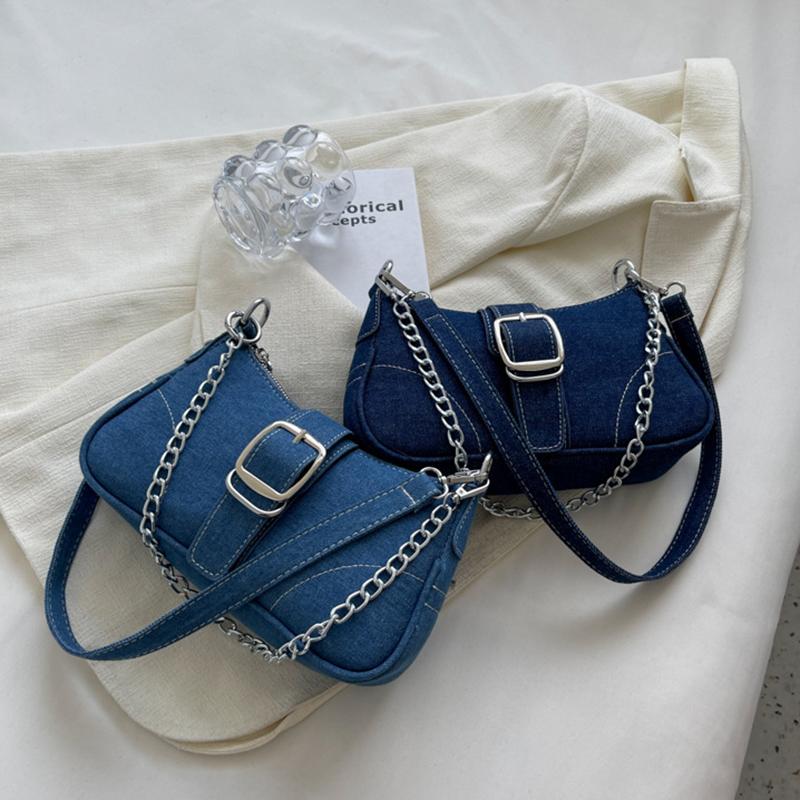 Denim Shoulder Bag Color Options