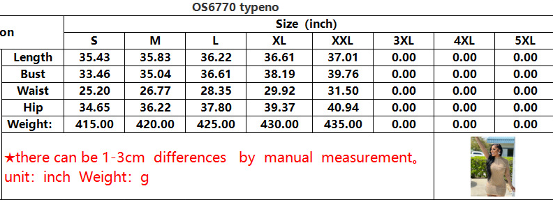 Women's Fashion Mesh Rhinestone Dress