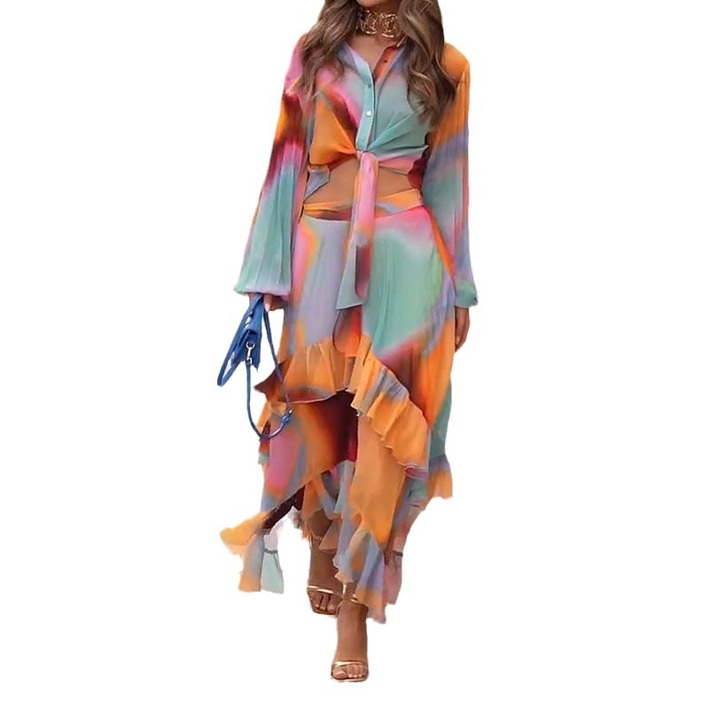 Wrap Curve Niche Rendering Midi Skirt Image 3