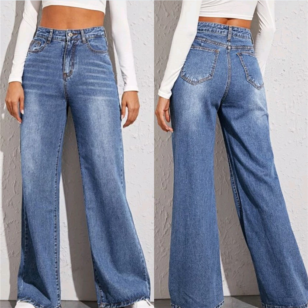 Women's Loose High Waist Wide Leg Jeans Image 2
