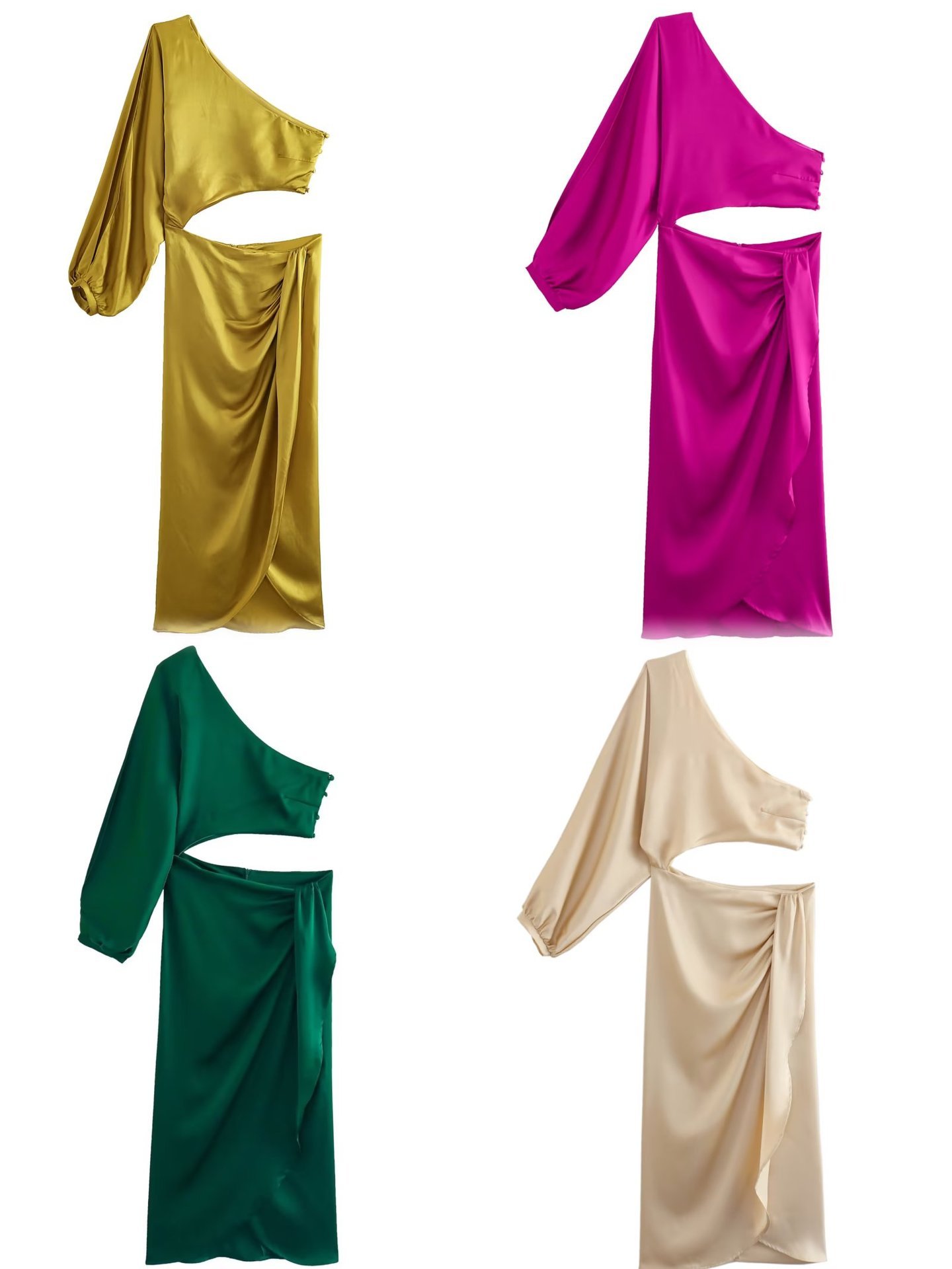 Summer Silk Satin Dress 6