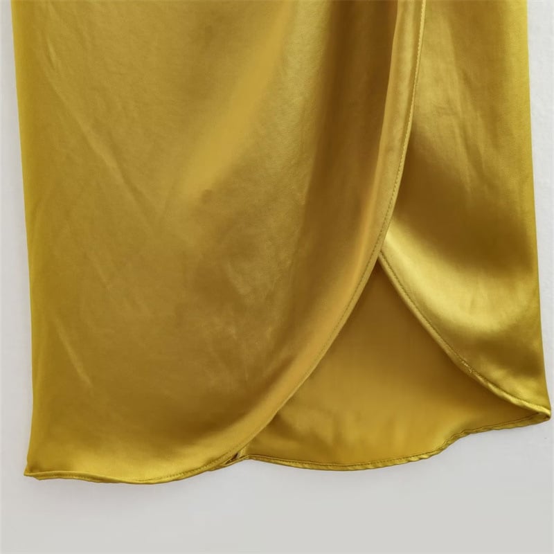 Summer Silk Satin Dress 7