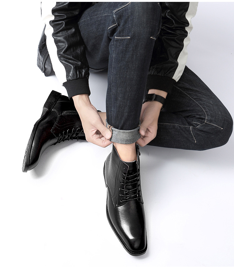 Men's High-Top Business Shoes Image 2