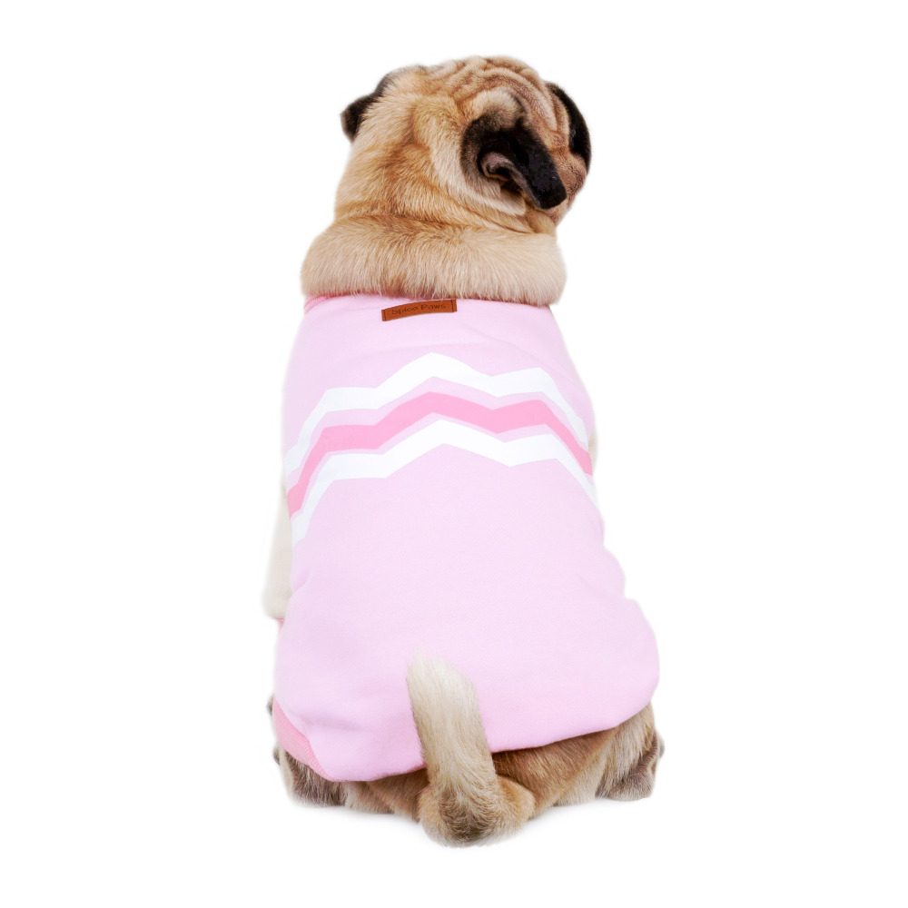 Wavy Two-legged Hoodie - Pink