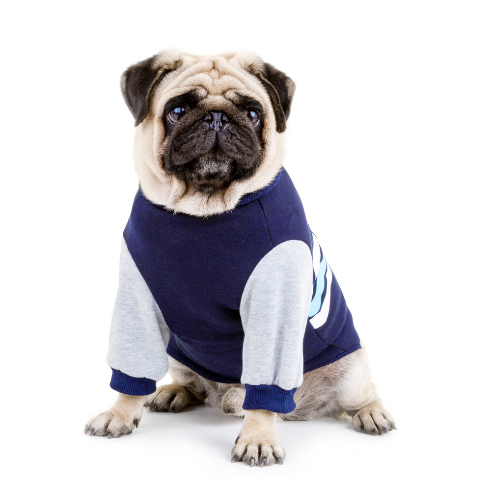 Wavy Two-legged Hoodie - Blue in Action