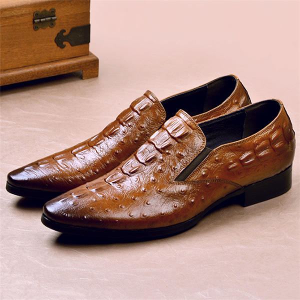 Wine Red Business Casual Loafers